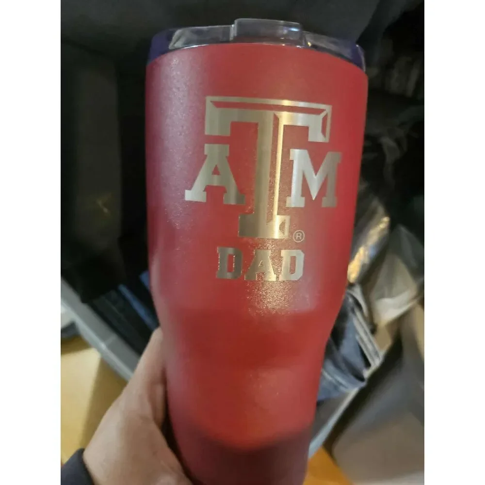 Texas A&M Aggies Dad 30 Oz Stainless Steel Insulated Tumbler Maroon NWT